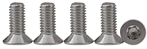 Drenky M5 X 16mm Senkkopfschrauben Edelstahl V2A VA A2, 25 Stück Schrauben Torx DIN 7991 / ISO 10642 Senkschraube Schwarz Schraube Senkkopf Regelgewinde