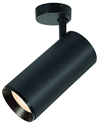 SLV Lámpara de techo empotrable NUMINOS Move XL/LED spot, foco de techo, luz empotrable, iluminación interior, 3000 K, 36 W, 3530 lm, color negro, regulable 24 grados