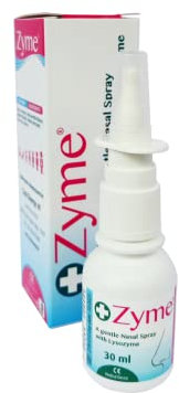 30 ml Saline Nasal Spray – Liquefies Nasal Secretions, Unclogs & Moisturizes, Improves Airway Patency – Zyme Nasal Spray with Lysozyme + Isotonic Saline 0.9% NaCl