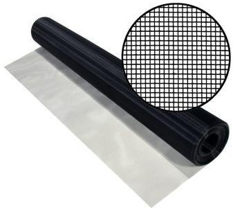 Phifer SeeVue 304 Stainless Steel Screen Mesh - High-Visibility Insect Screen Metal Mesh for Window, Door, Porch, Patio - 36-in x 25-ft, Black