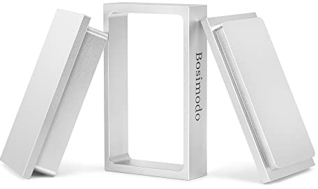 Bosimodo [3X5] Pre Press Mold Solid 6061 Aluminum Flower Pressing Pre-Press Mould (Silvery White 3X5)
