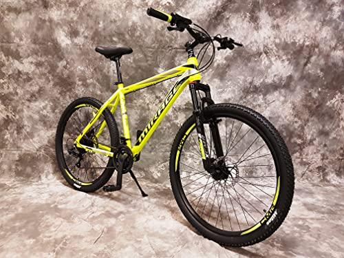 24 Zoll ALU MTB Mirage Gefedert, 21-Gang Kettenschaltung, Scheibenbremsen NEU 2467-GELB