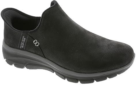 Skechers Damen Easy Going Modern Hour Stiefelette, Black Microleather, 38.5 EU