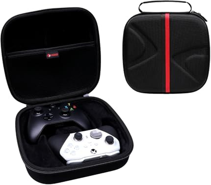 XANAD 2-in-1 Controller Case for Xbox/Playstation/Nintendo Switch/PowerA/ELISWEEN/GameSir/Diswoe/TIANHOO Wireless Controller - Hard Travel Protective Carrying Storage Bag(Black)