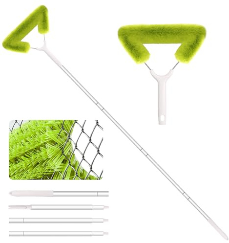Fieploom Window Screen Cleaning Brush with 62in Extension Pole