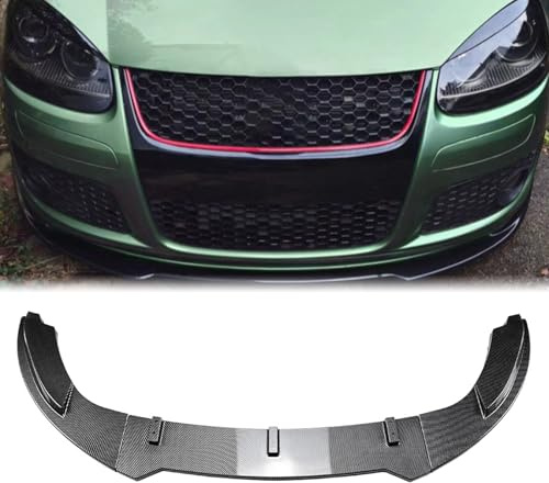 Set di labbra spoiler per paraurti anteriore per VW Golf 5 GTI con labbra, set carrozzeria, finitura in fibra di carbonio nera lucida