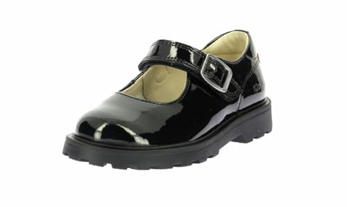 Kickers Kick Blusy, Scarpa Mary Jane Bambina, Nero Laccato, 24 EU