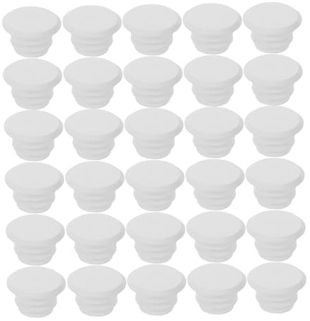 HONMEET 40pcs Embouts de Guidon en Plastique Blanc pour Vélo de Route et VTT, Absorption des Chocs, Installation Facile, Accessoires Vélo Indispensables