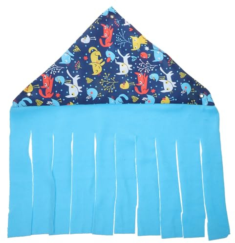 MUCKLILY Cachette pour Petits Animaux en Coton Hamac et Design à Franges, Coin de Cage pour Cobayes et Hamsters, Tente de Couchage Confortable et Fonctionnelle