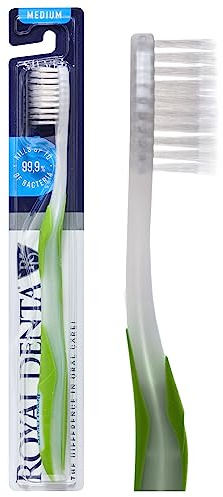 Royal Denta Medio, Nano Plata Cepillo de dientes, Verde