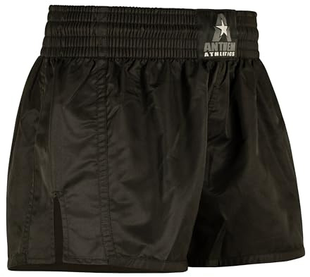 Anthem Athletics Muay Thai Shorts for Men & Women | Resolute - Boxing & Kickboxing - Black - Large