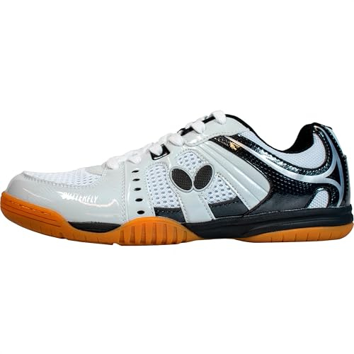 Butterfly Men's Lezoline Unizes Table Tennis Shoes - Durable, Gripping Outer Sole, Shock Absorption EVA, Ping Pong Shoe Black