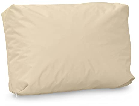 Spatium Jumbo XXL pallet cushions from removable pillowcase, water and dirt resistant, cushions for pallet furniture Beige, Short Back Cushion 60x20x20