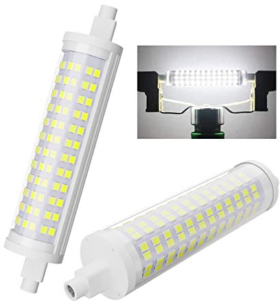 BVCL R7s LED 118mm Lampadina, Bianco Freddo 6000K, Non dimmerabili, 16W 1600lm AC220V, equivalente Lampada alogena 160W, per proiettore, Luce di Sicurezza (Color : Cool White, Size : 2pcs)