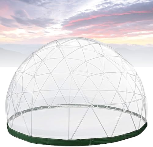 FURLOU 3,6 m großer Gartenkuppel-Blasenzelt-Hausraum, transparente TPU-Abdeckung (nur transparente Abdeckung ohne Zeltrahmen), wasserdichtes Gartenkuppelhaus, geeignet für Terrassen und Essbereiche