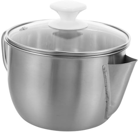 COLLBATH Filtro De Aceite Separador De Grasa Recipiente De Acero Inoxidable Para Cocina Recipiente Con Filtro De Aceite Para Uso Diario Cocina