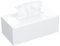 AITEE Acryl Kosmetiktücherbox: 25×13×9 cm Weiß Tücherbox mit Magnetabdeckung für Esszimmer Badezimmer Schlafzimmer Büro Couchtisch Auto