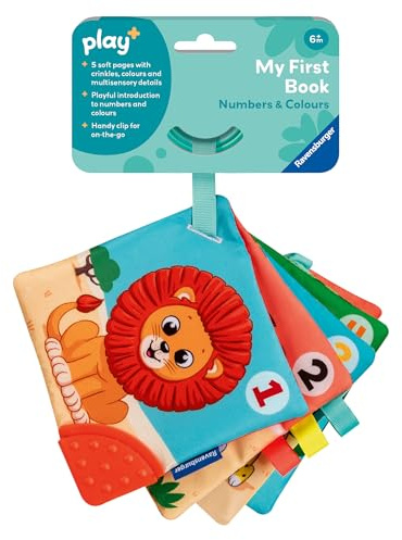 Ravensburger Play+ My First Numbers & Colours Book - Baby Sensory Toddler Activity Toys - 6 Months Up