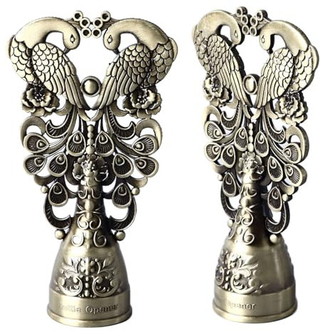 Apribottiglie per Birra, Lucidato per Evitare Scivolamenti, Apribottiglie in Metallo Ispessito per Feste in Casa (Colore bronzo)