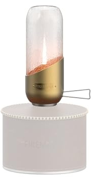 Fire-Maple Orange Camping Lantern Glass, Steel & Aluminum | Propane or Isobutane Fuel Canister Beautiful Lights | NO Mantles Needed | Propane Lanterns for Camping, Emergency Essential