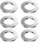 NHQ 4 Pcs Rosace Mitigeur Douche,Rosace Radiateur,Rosace Robinet Mitigeur Douche Chromées Rosasse Ouvrante Robinetterie Acier Inoxydable Rosace Plomberie Plate Basse for Cuisine Salle de Bain