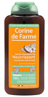 Corine de Farme, Après-Shampooing Nourrissant au Beurre de Karité 500ml - Démêle et nourrit les cheveux secs, texture crémeuse, convient à tout type de peau, unisexe