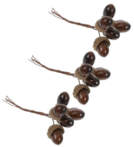 SOIMISS Bouquet Pino Finto 3 Pezzi Bacche Decorazioni Natalizie Realistiche Artificiali per Feste per Decorazioni da Te