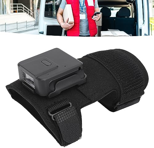 ZJchao Anello per per Scanner di Codici a Barre Indossabile Connessione Cablata USB Sensore CCD 3 modalità di Scansione per Logistica Industriale Magazzini Al Dettaglio