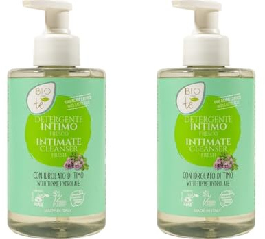 2 X Bioconte Organic Intimate Wash for Women, Tea Tree Essential Oil & Aloe Vera, 97% Natural Ingredients, Certified Organic & Vegan, pH-Balanced, Dermatology Tested for Sensitive Skin