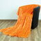 Bestlivings Kuscheldecke Wohndecke Celina, Tagesdecke für Sofa, Couch, Bett - hochwertige Flauschige Decke, 220 x 240 cm - Orange