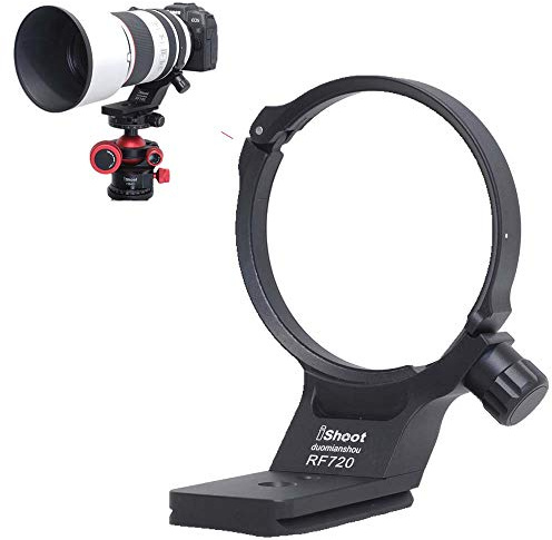 iShoot Metal Tripod Mount Ring Lens Collar Compatible with Canon RF 70-200mm f/2.8L is USM E(III), Lens Support Holder Bracket Bottom is Arca-Swiss Fit Quick Release Plate Feature