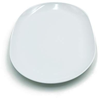 MCM service Vassoio Ovale in Pura Melamina Ø cm 30x21 Bianco Made in Italy