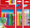 Faber-Castell - Farbstift Jumbo Grip Kartonetui 12er + 5er Etui Jumbo Grip Neonfarben + 5er Etui Pastellfarben
