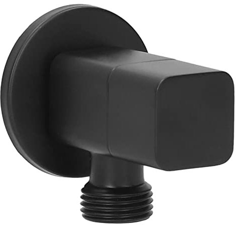 Valvola di Arresto dell'Acqua, G1/2 Rubinetto Valvola Ad Angolo Mixer Valvola di Arresto Acqua Bagno Accessori per Lavabo Nero