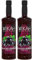 Mikah - Premium Flavors - Blackcurrant (grosella negra) x2 | Jarabe para bebidas y postres | Uso profesional | 2 botellas de 1 litro (2 x 1000 ml)