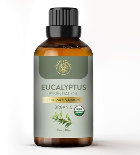 Carno Calm Eucalyptus Essential Oil for Diffuser | 100% Pure and Natural Eucalyptus Oil | for Aromatherapy Bath Humidifier Hair | 30ml