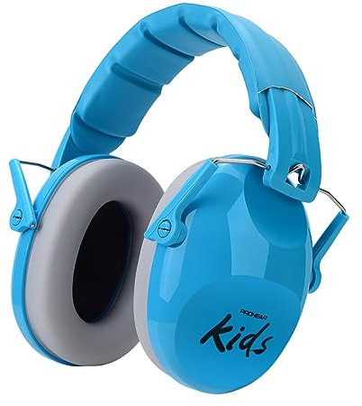 PROHEAR 032 Cuffie Antirumore Bambini,Protezione dell'udito per bambini con autismo, paraorecchie passivo regolabili e confortevoli,SNR 28dB riduzione efficace del rumore per scuola,concerti - Blu
