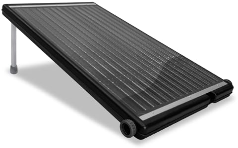 YRHome Solar Poolheizung 15L Sonnenkollektor mit Stativ und Schlauch Poolheizung Solarpanel Solarheizung Solaranlage für Pools Warmwasser Gartendusche Pool Heizungen Gerades Modell
