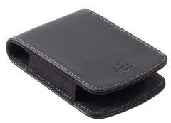 BlackBerry - Pouch for Smartphone - Leather - Black Curve 8520 & Bold 9700