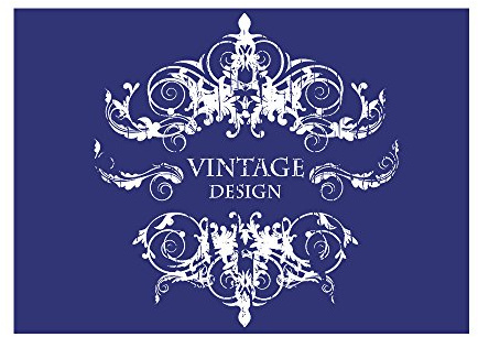 Rayher 4501800 Stencil, Disegno Vintage, per Serigrafia Tessile, con Racla, Plastica, Multicolore, Dimensione A4
