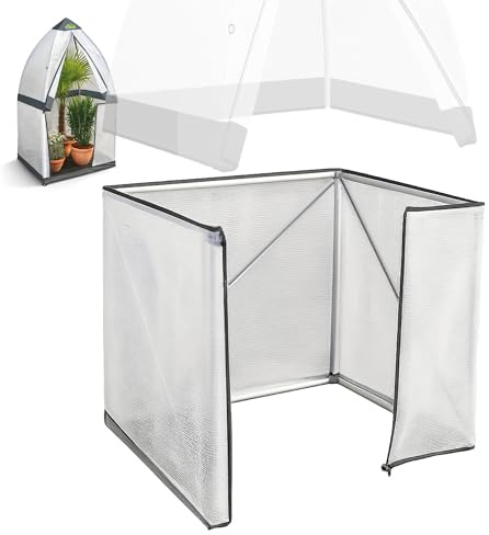 BioGreen Verlängerung für Foliengewächshaus Tropical Island M | Erhöhung um 1 Meter | einfacher Anbau per Easy-Click-System | L 130 x B 130 x H 100 cm