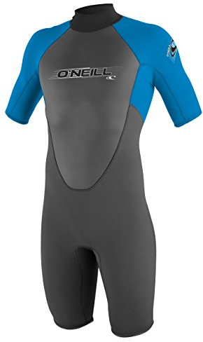 O'Neill Wetsuits Jungen Youth Reactor Spring Neoprenanzug, Graphite/Brtblu, 14 Jahre