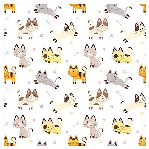 murando Papel Pintado Para niños 10 m Fotomurales tejido no tejido rollo Decoración de Pared decorativos Murales XXL moderna de Diseno Fotográfico Gato Guarderia e-B-0022-j-a