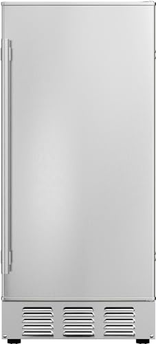 EdgeStar IB250OD 15 Inch Wide 20 Lbs. Capacity Built-in Ice Maker with 25 Lbs. Daily Ice Production - Stainless Steel