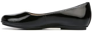 Naturalizer Womens Maxwell Round Toe Comfortable Classic Slip On Ballet Flats,Black Patent Leather,11 Wide