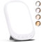 SAD Lamp,10000 Lux SAD Light Therapy Lamp with 4 Color Models,5 Brightness Levels,4 Timer Setting Compact Size Full UV-Free Daylight Lamp Wall Mountable Support Smart Plug Sunlight Lamp