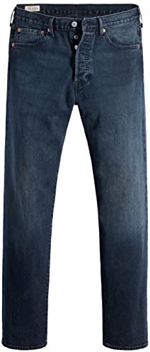 Levi's Hombre 501 Original Fit Vaqueros, Blue Black Stretch, 36W / 34L