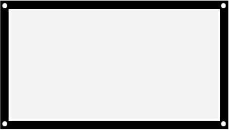 Écrans de Projection 40 à 100 Pouces, écran de Projection de Film 16: 9 4K HD écran de Cinéma Avant Arrière, Conception sans Plis, écran Large pour Cinéma Maison Cinéma (40 Pouces)