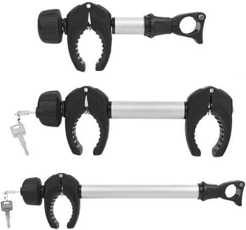 Rahmenhalter 3 Pack, 25cm+32cm+45cm Länge Abschließbare Rahmenhalterung für Fahrradträge ，für U-Bügelrohr