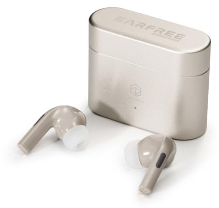 ROSESELSA EARFREE-i5 TWS In-Ear Kopfhörer mit hybrider aktiver Geräuschunterdrückung, LDAC HiFi-Sound kabellose Ohrhörer mit 48dB ANC IPX5 Bluetooth 5.3 und Spielmodus mit 54ms (Champagner-Gold)